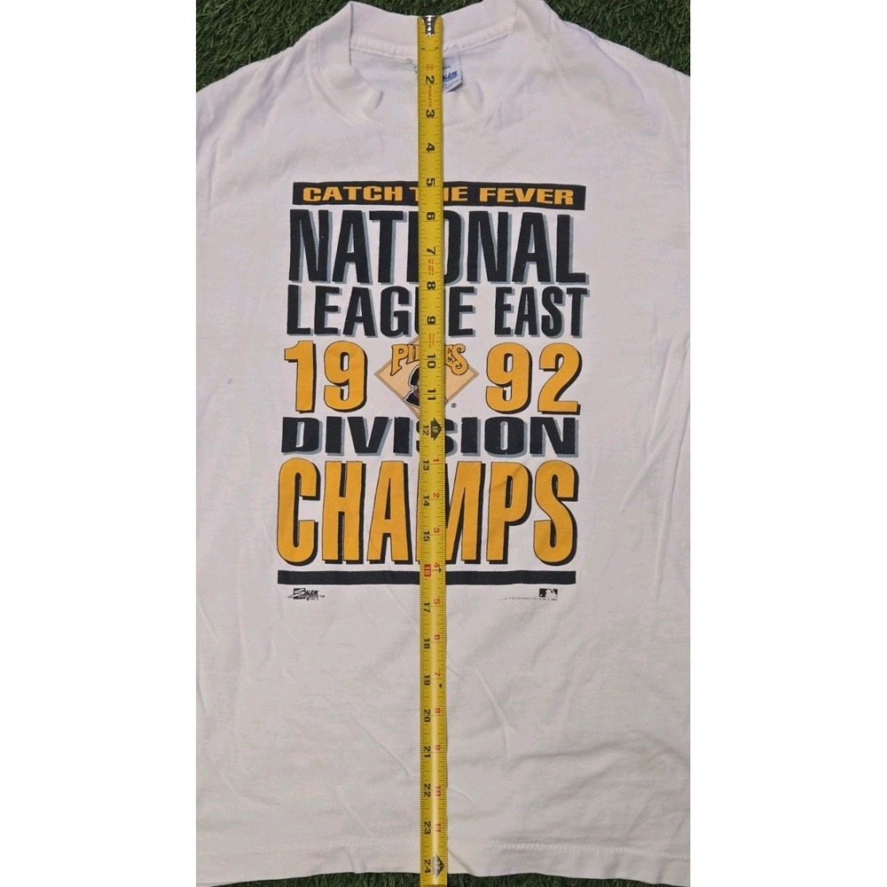 Vintage 1992 Pittsburgh Pirates Salem Sportswear Shirt NL East Champs 90s S/XS - Picture 5 of 5